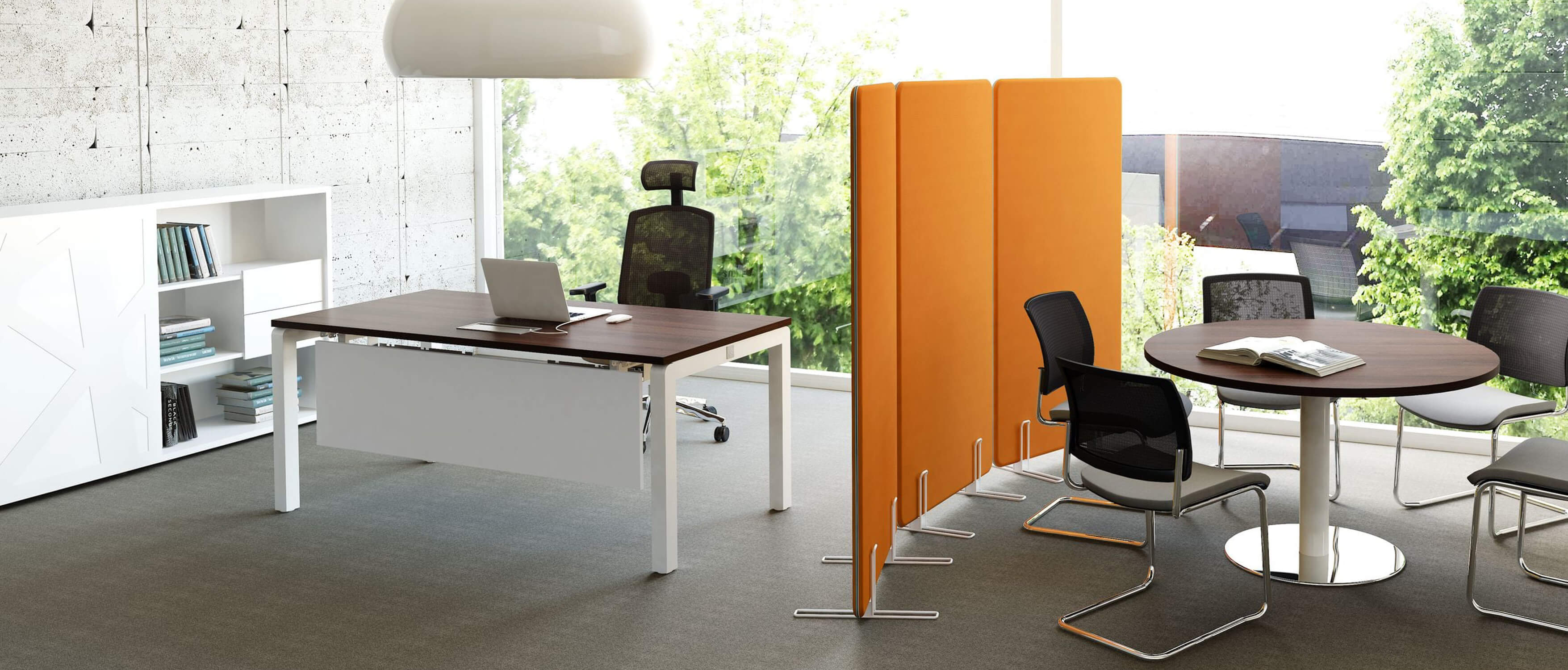 Cloison séparatrice acoustique haute de bureau